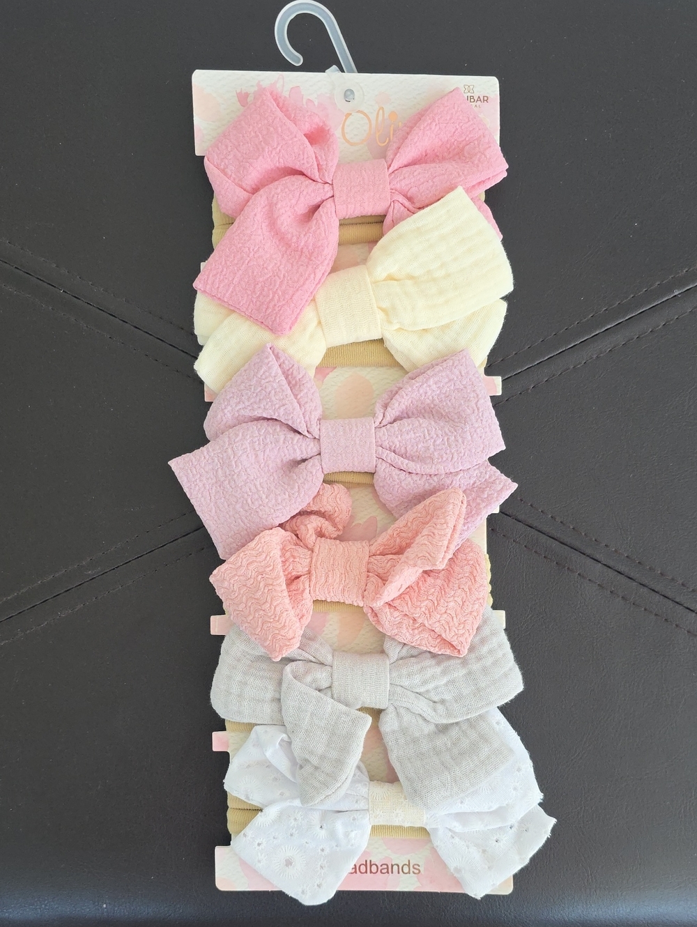 Baby Girls Pastel Bow Headbands - Multi-Pack